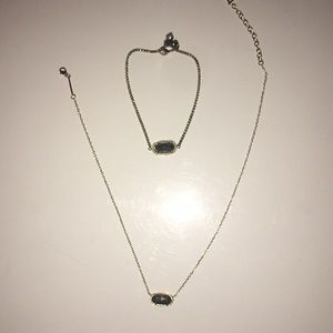 Kendra Scott matching bracelet and necklace